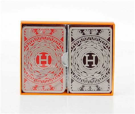 hermes playing cards|hermes oversized card set.